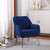 Navy Modern Mid Century Velvet Chair Sherpa Armchair Navy Modern Mid Century Velvet Chair Sherpa Armchair