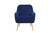 Navy Modern Mid Century Velvet Chair Sherpa Armchair Navy Modern Mid Century Velvet Chair Sherpa Armchair