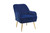 Navy Modern Mid Century Velvet Chair Sherpa Armchair Navy Modern Mid Century Velvet Chair Sherpa Armchair