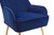 Navy Modern Mid Century Velvet Chair Sherpa Armchair Navy Modern Mid Century Velvet Chair Sherpa Armchair