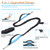 Hands Free Dog Leash with Waist Bag for Walking Small Medium Large Dogs;  Reflective Bungee Leash with Car Seatbelt Buckle and Dual Padded Handles;  Adjustable Waist Belt Hands Free Dog Leash with Waist Bag for Walking Small Medium Large Dogs;  Reflective Bungee Leash with Car Seatbelt Buckle and Dual Padded Handles;  Adjustable Waist Belt