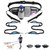 Hands Free Dog Leash with Waist Bag for Walking Small Medium Large Dogs;  Reflective Bungee Leash with Car Seatbelt Buckle and Dual Padded Handles;  Adjustable Waist Belt Hands Free Dog Leash with Waist Bag for Walking Small Medium Large Dogs;  Reflective Bungee Leash with Car Seatbelt Buckle and Dual Padded Handles;  Adjustable Waist Belt