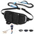 Hands Free Dog Leash with Waist Bag for Walking Small Medium Large Dogs;  Reflective Bungee Leash with Car Seatbelt Buckle and Dual Padded Handles;  Adjustable Waist Belt Hands Free Dog Leash with Waist Bag for Walking Small Medium Large Dogs;  Reflective Bungee Leash with Car Seatbelt Buckle and Dual Padded Handles;  Adjustable Waist Belt