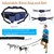 Hands Free Dog Leash with Waist Bag for Walking Small Medium Large Dogs;  Reflective Bungee Leash with Car Seatbelt Buckle and Dual Padded Handles;  Adjustable Waist Belt Hands Free Dog Leash with Waist Bag for Walking Small Medium Large Dogs;  Reflective Bungee Leash with Car Seatbelt Buckle and Dual Padded Handles;  Adjustable Waist Belt