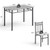5 Pieces Faux Marble Dining Set Table 5 Pieces Faux Marble Dining Set Table