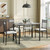 5 Pieces Faux Marble Dining Set Table 5 Pieces Faux Marble Dining Set Table