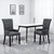 Dining Chair with Armrests Dark Gray Fabric Dining Chair with Armrests Dark Gray Fabric