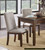 Chenille Dark Cherry Finish Wood Frame Tufted Back Dining Chairs (Set of 2) Chenille Dark Cherry Finish Wood Frame Tufted Back Dining Chairs (Set of 2)