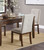 Chenille Dark Cherry Finish Wood Frame Tufted Back Dining Chairs (Set of 2) Chenille Dark Cherry Finish Wood Frame Tufted Back Dining Chairs (Set of 2)