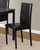 Noyes Faux Leather Seat Metal Frame Dining Chairs, Set of 4, Black Noyes Faux Leather Seat Metal Frame Dining Chairs, Set of 4, Black