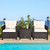 3 Piece Rattan Patio Furniture Set with Washable Cushion 3 Piece Rattan Patio Furniture Set with Washable Cushion