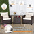 3 Piece Rattan Patio Furniture Set with Washable Cushion 3 Piece Rattan Patio Furniture Set with Washable Cushion