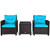 3 Piece Rattan Patio Furniture Set with Washable Cushion 3 Piece Rattan Patio Furniture Set with Washable Cushion