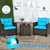3 Piece Rattan Patio Furniture Set with Washable Cushion 3 Piece Rattan Patio Furniture Set with Washable Cushion