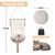 MewooFun Cat Hammock Macrame Hanging Swing Cat Bed Basket with Cotton Mat Indoor MewooFun Cat Hammock Macrame Hanging Swing Cat Bed Basket with Cotton Mat Indoor