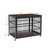 Furniture style dog crate wrought iron frame door with side openings, Grey, 43.3''W x 29.9''D x 33.5''H. Furniture style dog crate wrought iron frame door with side openings, Grey, 43.3''W x 29.9''D x 33.5''H.
