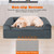 Orthopedic Dog Bed Memory Foam Pet Bed with Headrest for Large Dogs Orthopedic Dog Bed Memory Foam Pet Bed with Headrest for Large Dogs