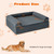 Orthopedic Dog Bed Memory Foam Pet Bed with Headrest for Large Dogs Orthopedic Dog Bed Memory Foam Pet Bed with Headrest for Large Dogs