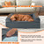 Orthopedic Dog Bed Memory Foam Pet Bed with Headrest for Large Dogs Orthopedic Dog Bed Memory Foam Pet Bed with Headrest for Large Dogs