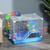 PawHut 18" 2-Tier Hamster Cage with Wheel and Water Bottle, Blue PawHut 18" 2-Tier Hamster Cage with Wheel and Water Bottle, Blue