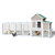 122" Large Wood Chicken Coop Hen House Pet Rabbit Hutch Wooden Pet Cage Backyard with Nesting Box 122" Large Wood Chicken Coop Hen House Pet Rabbit Hutch Wooden Pet Cage Backyard with Nesting Box
