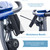 Folding Exercise Bike, Fitness Upright and Recumbent X-Bike with 10-Level Adjustable Resistance, Arm Bands and Backrest Folding Exercise Bike, Fitness Upright and Recumbent X-Bike with 10-Level Adjustable Resistance, Arm Bands and Backrest