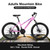 S26103 26 inch Mountain Bike for Teenagers Girls Women, Shimano 21 Speeds Gear MTB with Dual Disc Brakes and 100mm Front Suspension, White/Pink S26103 26 inch Mountain Bike for Teenagers Girls Women, Shimano 21 Speeds Gear MTB with Dual Disc Brakes and 100mm Front Suspension, White/Pink