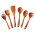 WILLART Kitchen Utensils Set; Wooden Cooking Utensil Set Non-stick Pan Kitchen Tool Wooden Cooking Spoons and Spatulas Wooden Spoons for cooking salad fork WILLART Kitchen Utensils Set; Wooden Cooking Utensil Set Non-stick Pan Kitchen Tool Wooden Cooking Spoons and Spatulas Wooden Spoons for cooking salad fork