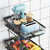 4 Tier Fruit Vegetable Basket for Kitchen, Storage Cart, Vegetable Basket Bins, Wire Storage Organizer Utility Cart with Wheels, Medium, Black 4 Tier Fruit Vegetable Basket for Kitchen, Storage Cart, Vegetable Basket Bins, Wire Storage Organizer Utility Cart with Wheels, Medium, Black