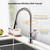 Kitchen Faucets Single Handle Kitchen Sink Faucet Brushed Nickel Stainless Steel Pulldown Head Faucet Kitchen Faucets Single Handle Kitchen Sink Faucet Brushed Nickel Stainless Steel Pulldown Head Faucet
