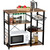 3-Tier Industrial Kitchen Baker's Rack Utility Microwave Oven Stand Storage Cart Workstation Shelf, Vintage 3-Tier Industrial Kitchen Baker's Rack Utility Microwave Oven Stand Storage Cart Workstation Shelf, Vintage