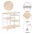 3-Tier Industrial Kitchen Baker's Rack Utility Microwave Oven Stand Storage Cart Workstation Shelf, Vintage 3-Tier Industrial Kitchen Baker's Rack Utility Microwave Oven Stand Storage Cart Workstation Shelf, Vintage