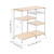 3-Tier Industrial Kitchen Baker's Rack Utility Microwave Oven Stand Storage Cart Workstation Shelf, Vintage 3-Tier Industrial Kitchen Baker's Rack Utility Microwave Oven Stand Storage Cart Workstation Shelf, Vintage