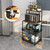 4-storey kitchen bread rack, vertical microwave oven rack, kitchen storage rack with wheels, suitable for kitchens and restaurants 4-storey kitchen bread rack, vertical microwave oven rack, kitchen storage rack with wheels, suitable for kitchens and restaurants