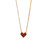 Titanium steel plated 18k gold French love necklace women acrylic peach heart collarbone chain light luxury niche design premium Titanium steel plated 18k gold French love necklace women acrylic peach heart collarbone chain light luxury niche design premium