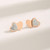 2023 new cartoon crystal peach heart earrings female students in South Korea temperament niche design versatile earrings ear jewelry 2023 new cartoon crystal peach heart earrings female students in South Korea temperament niche design versatile earrings ear jewelry