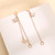 Rose gold butterfly diamond earrings female ladies tassel earrings earrings temperament simple titanium steel earrings wholesale Rose gold butterfly diamond earrings female ladies tassel earrings earrings temperament simple titanium steel earrings wholesale