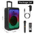 Portable Wireless Party Speaker Party Speaker with with 5 Colorful Lighting Modes TWS FM USB MMC Slot Aux In Recording Mic Priority Trolley Handle 2 Wheels Remote Control Portable Wireless Party Speaker Party Speaker with with 5 Colorful Lighting Modes TWS FM USB MMC Slot Aux In Recording Mic Priority Trolley Handle 2 Wheels Remote Control