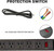 Power Strip 2PCS Surge Protector 5-Outlet with 2 USB Ports(5V/2.4A); 6ft Heavy-Duty Braided Extension Cords Power Strip 2PCS Surge Protector 5-Outlet with 2 USB Ports(5V/2.4A); 6ft Heavy-Duty Braided Extension Cords
