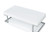 Aspers Coffee Table; White High Gloss & Chrome YJ Aspers Coffee Table; White High Gloss & Chrome YJ