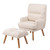Accent Chair with Ottoman Set;  Fabric Armchair with Wood Legs and Adjustable Backrest ;  Mid Century Modern Comfy Lounge Chair for Living Room;  Bedroom;  Reading Room and Study Accent Chair with Ottoman Set;  Fabric Armchair with Wood Legs and Adjustable Backrest ;  Mid Century Modern Comfy Lounge Chair for Living Room;  Bedroom;  Reading Room and Study