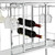 Bar Serving Cart with Glass Holder and Wine Rack, 3-Tier Kitchen Trolley with Tempered Glass Shelves and Chrome-Finished Metal Frame, Mobile Wine Cart for Home (Silver) Bar Serving Cart with Glass Holder and Wine Rack, 3-Tier Kitchen Trolley with Tempered Glass Shelves and Chrome-Finished Metal Frame, Mobile Wine Cart for Home (Silver)
