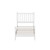 Twin Size Wood Platform Bed with Gourd Shaped Headboard and Footboard, White Twin Size Wood Platform Bed with Gourd Shaped Headboard and Footboard, White