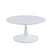 Modern 31.5'' Diameter Solid Metal Base White Round Coffee Table Modern 31.5'' Diameter Solid Metal Base White Round Coffee Table
