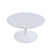 Modern 31.5'' Diameter Solid Metal Base White Round Coffee Table Modern 31.5'' Diameter Solid Metal Base White Round Coffee Table