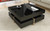 ON-TREND Modern High Gloss Coffee Table with 4 Drawers, Multi-Storage Square Cocktail Tea Table with Wood Grain Legs, Center Table for Living Room, 31.5''x31.5'', Black ON-TREND Modern High Gloss Coffee Table with 4 Drawers, Multi-Storage Square Cocktail Tea Table with Wood Grain Legs, Center Table for Living Room, 31.5''x31.5'', Black