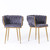 Living Room Chairs,Velvet Makeup Vanity Chair with Back Arm Modern Bedroom Accent Chair Elegant Comfy Single upholstered Chair with Gold Metal Legs(2 SET) Living Room Chairs,Velvet Makeup Vanity Chair with Back Arm Modern Bedroom Accent Chair Elegant Comfy Single upholstered Chair with Gold Metal Legs(2 SET)