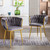 Living Room Chairs,Velvet Makeup Vanity Chair with Back Arm Modern Bedroom Accent Chair Elegant Comfy Single upholstered Chair with Gold Metal Legs(2 SET) Living Room Chairs,Velvet Makeup Vanity Chair with Back Arm Modern Bedroom Accent Chair Elegant Comfy Single upholstered Chair with Gold Metal Legs(2 SET)