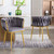 Living Room Chairs,Velvet Makeup Vanity Chair with Back Arm Modern Bedroom Accent Chair Elegant Comfy Single upholstered Chair with Gold Metal Legs(2 SET) Living Room Chairs,Velvet Makeup Vanity Chair with Back Arm Modern Bedroom Accent Chair Elegant Comfy Single upholstered Chair with Gold Metal Legs(2 SET)