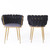 Living Room Chairs,Velvet Makeup Vanity Chair with Back Arm Modern Bedroom Accent Chair Elegant Comfy Single upholstered Chair with Gold Metal Legs(2 SET) Living Room Chairs,Velvet Makeup Vanity Chair with Back Arm Modern Bedroom Accent Chair Elegant Comfy Single upholstered Chair with Gold Metal Legs(2 SET)
